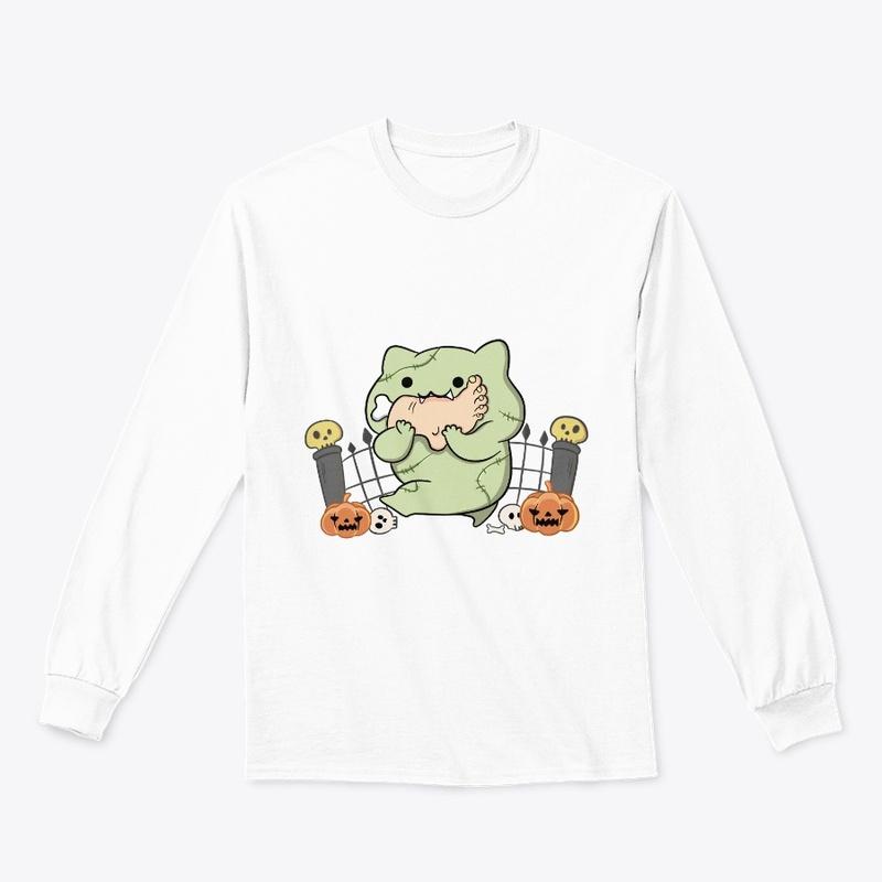 Bongo Cat Meme Boo Pumpkin Halloween 