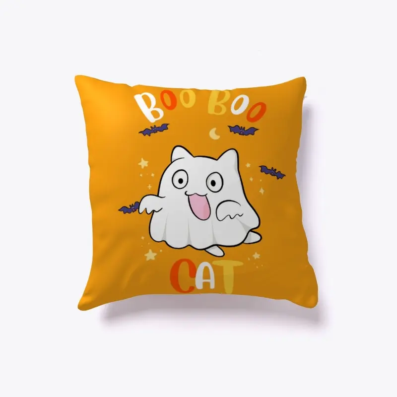 Bongo Cat Meme Boo Pumpkin Halloween 